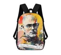 sinyumoney Saint Maximilian Kolbe Sacs À Dos Pour Enfants, Cartables Imprimés En 3D, Sacs À Dos Pour Élèves Du Primaire Et Du Collège (garçons Et Filles) 17inch