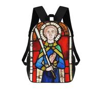 sinyumoney Saint Timothy Sac À Dos Scolaire Imprimé En 3D, Sac À Dos Décontracté Pour Enfants, Sac D'école Imprimé En 3D Pour Garçons, Primaire Et Collège 17inch