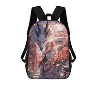 sinyumoney Sakura Anime Girl Dragon Sacs À Dos Imprimés En 3D 17inch Sac À Dos Scolaire Pour Enfants, Sac À Dos Décontracté Pour La Journée, Sac De Voyage Décontracté Pour Les Élèves Du Collège
