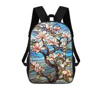 sinyumoney Sakura Bloom Japanese Art Sac À Dos Imprimé Pour Enfants, Sac D'école, Sac De Voyage Pour Adultes Et Enfants 17inch