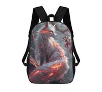 sinyumoney Sakura Kitsune Fox Sac À Dos Scolaire Imprimé En 3D Pour Garçons Et Filles, Sac À Dos Pour Ordinateur Portable Pour Enfants/étudiants/adultes 17inch