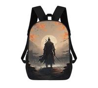 sinyumoney Samurai Moonlit Journey -1 Sac À Dos Scolaire Pour Enfants, Imprimé En 3D, Sac À Dos Tendance Pour Garçons, Élèves Du Primaire Et Du Collège 17inch