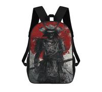 sinyumoney Samurai Warrior Art Print-5 Sac À Dos Scolaire Pour Enfants, Grand Sac À Dos 3D, Cadeau Pour Enfants 17inch
