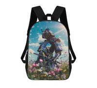 sinyumoney Samurai Warrior Sacs À Dos Décontractés Pour Enfants, Sacs D'école Pour Adolescents, Filles Et Garçons, Sacs À Dos Pour Livres 17inch