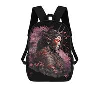 sinyumoney Samurai Warrior with Cherry Blossoms-5 17inch Sacs À Dos Scolaires Imprimés En 3D - Sacs À Dos Tendance Pour Garçons Du Primaire Et Du Collège