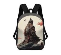 sinyumoney Samurai Warrior with Sword Sacs À Dos Pour Enfants 17inch Sac À Dos Scolaire, Sac D'école Imprimé En 3D Pour Garçons, Élèves Du Primaire Et Du Collège