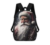 sinyumoney Santa Claus Sac À Dos Scolaire Imprimé En 3D Pour Garçons Et Filles, Sac À Dos Pour Ordinateur Portable Pour Enfants/étudiants/adultes 17inch