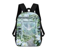 sinyumoney Sarutahikos Sacred Path Sac À Dos Scolaire Pour Enfants Imprimé En 3D, Idéal Pour Les Voyages Et Les Lectures, Pour Les Garçons Et Les Élèves Du Primaire 17inch