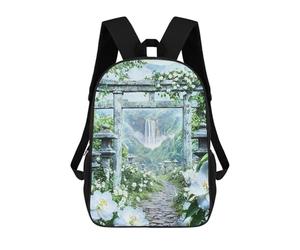 sinyumoney Sarutahikos Sacred Path Sac À Dos Scolaire Pour Enfants Imprimé En 3D, Idéal Pour Les Voyages Et Les Lectures, Pour Les Garçons Et Les Élèves Du Primaire 17inch
