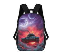 sinyumoney Sci-Fi Tank Battle Scene Sac À Dos Scolaire Imprimé En 3D Pour Garçons Et Filles, Sac À Dos Pour Enfants, Sac De Voyage 17inch