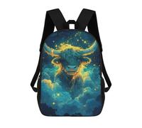 sinyumoney Scottish Highland Cow Sac À Dos Enfant Imprimé En 3D, Sac D'école Pour Garçons, Sac À Dos Cool Et Décontracté, Sac À Dos Amusant Pour Enfants Et Adolescents 17inch