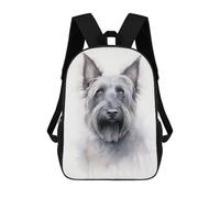 sinyumoney Scottish Terrier Painting Sacs À Dos 17 Pouces Pour Enfants, Sacs D'école Imprimés En 3D Pour Élèves Du Primaire Et Du Collège, Garçons Et Filles