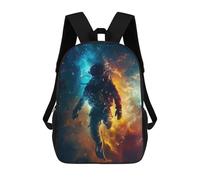 sinyumoney Scuba Diver In Planets Sac À Dos Scolaire Enfant Tendance Et Décontracté, Sac À Dos Imprimé En 3D Pour Garçon, Grand Sac À Dos 17inch