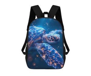 sinyumoney Sea Turtle Cosmic Odyssey Sacs À Dos Tendance Imprimés En 3D 17inch Sac D'école Décontracté Pour Enfants, Garçons, Élèves Du Primaire Et Du Collège