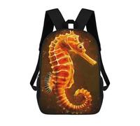 sinyumoney Seahorses Splat Sacs À Dos, Sac À Dos Enfant, Sac D'école, Sac À Dos De Voyage Imprimé En 3D, Accessoire De Mode, Sac À Dos Imperméable Pour Enfants 17inch