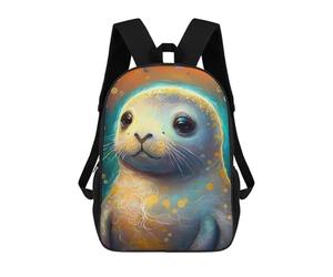 sinyumoney Seal Fairy Tale Sac À Dos Enfant Fille 3D, Sac D'école, Sac À Dos Pour Tout-petits, Sac À Dos Décontracté, Sac À Livres Tendance 17inch