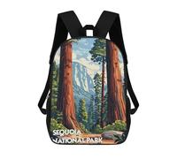 sinyumoney Sequoia Splendor Sac À Dos Enfant Tendance Et Amusant, Sac À Dos Pour Garçons Et Adolescents, Sac D'école Imprimé En 3D Pour Garçons 17inch