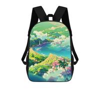 sinyumoney Serene Fantasy Landscape Sacs À Dos, Sac À Dos Enfant, Sac D'école, Sac À Dos De Voyage Imprimé En 3D, Accessoire De Mode, Sac À Dos Imperméable Pour Enfants 17inch