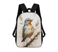 sinyumoney Serene Songbird Sac À Dos Enfant, Sac D'école, Sac À Dos Imprimé 3D Avec Motif De Dessin Animé, Grande Capacité, Pour Garçons Et Filles 17inch