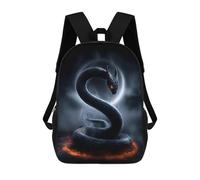 sinyumoney Serpent of The Veil - Flamebound Lunar Coil Sac À Dos Imprimé 3D Pour Enfants, Sac À Dos Léger Pour Écoliers Et Écoliers, Sac À Goûter Pour La Crèche 17inch