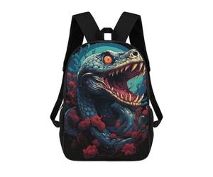 sinyumoney Serpent's Embrace A Fiery Fantasy Sac À Dos Scolaire Imprimé En 3D, Sac À Dos Tendance Pour Enfants, Sac À Dos Pour Garçons, Élèves Du Collège 17inch