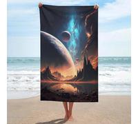 sinyumoney Serviette de Bain Beyond The Galaxy, absorbante et à séchage Rapide, idéale pour la Salle de Bain, la Piscine et la Plage (130 cm x 80 cm).