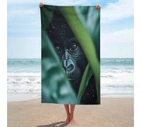 sinyumoney Serviette de Bain Gorilla in The Jungle, Serviette de Plage/Piscine pour Les fêtes et Les Voyages, idéale pour Les Sports Nautiques, 130 cm x 80 cm