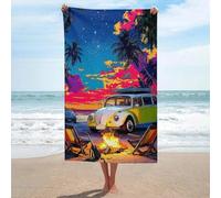 sinyumoney Serviette de Plage Lavable GSM Douce et Ultra-absorbante, idéale pour la Piscine, Le Camping et Les Aventures Autour d'un feu de Camp au Coucher du Soleil. Taille Unique.