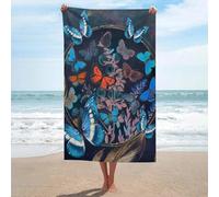 sinyumoney Serviette Fields of Gold (1 pièce) - Séchage Rapide, absorbante, légère - Idéale pour la Plage, Le Spa, la Salle de Sport, l'hôtel et la Salle de Bain (130 cm x 80 cm).