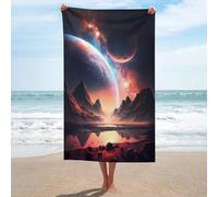 sinyumoney Serviette Lavable Dawn of The Void GSM, absorbante, idéale pour la Salle de Bain, la Plage, Le Spa, la Salle de Sport et l'hôtel (130 cm x 80 cm).