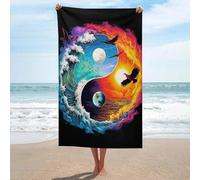 sinyumoney Serviettes de Bain Yin Yang Harmony, équilibre Naturel, très Grande, Serviette de Plage Ultra Douce, qualité hôtelière, Taille Unique