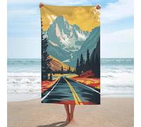 sinyumoney Serviettes lavables Yellowstone National Park, Grande Taille, Ultra-absorbantes, séchage Rapide, idéales pour la Plage, la Piscine et Les Voyages (130 cm x 80 cm).