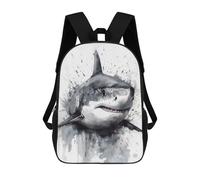 sinyumoney Shark Ocean Majesty Sac À Dos Scolaire Pour Filles Et Garçons, Avec Poche, Sac À Dos Tendance Pour Enfants 17inch