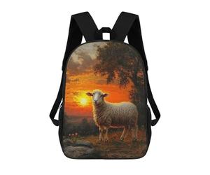 sinyumoney Sheep at Sunset Sacs À Dos Pour Enfants, Sac À Dos Scolaire, Sac À Dos Imprimé En 3D Pour Enfants, Sac À Dos De Voyage, Sac À Livres, Sac D'école Pour Enfants 17inch