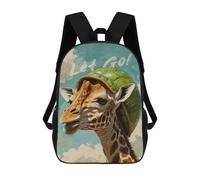 sinyumoney Shelled Giraffe Sac À Dos Pour Enfants, Impression 3D, Sac D'école Pour Garçons Et Filles, Sac À Dos Tendance Et Décontracté Pour Écoliers 17inch