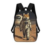 sinyumoney Shiba Inu Astronaut Mars Sac À Dos De Travail Pour Ordinateur Portable, Sac À Dos Pour Hommes, Femmes Et Adolescents 17inch