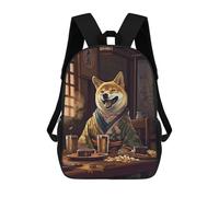 sinyumoney Shiba Inu Japanese Food Sac À Dos, Cartable Imprimé En 3D, Sac À Goûter, Sac À Dos De Voyage, Sac À Dos Entre Amis, Sac À Dos Scolaire Pour Filles Et Garçons 17inch