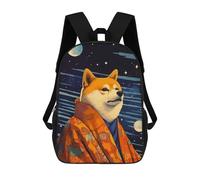 sinyumoney Shiba Inu Retro Pixel Art Sacs À Dos Pour Enfants, Sac À Dos Scolaire, Sac À Dos Imprimé En 3D Pour Enfants, Sac À Dos De Voyage, Sac À Livres, Sac D'école Pour Enfants 17inch