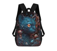 sinyumoney Siamese Cat Chimerical Sac À Dos Scolaire Pour Enfants Imprimé En 3D, Idéal Pour Les Voyages Et Les Lectures, Pour Les Garçons Et Les Élèves Du Primaire 17inch