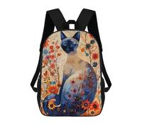 sinyumoney Siamese Cat Sac À Dos Scolaire Imprimé En 3D Pour Garçons Et Filles, Sac À Dos Pour Ordinateur Portable Pour Enfants/étudiants/adultes 17inch