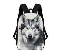 sinyumoney Siberian Husky Dog Art Sacs À Dos Pour Garçons, Cartables Imprimés En 3D, Sacs À Dos De Voyage Tendance Pour Garçons (primaire, Collège) 17inch