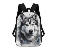 sinyumoney Siberian Husky Dog Beauty Sac À Dos Pour Enfants, Impression 3D, Sac D'école Pour Garçons Et Filles, Sac À Dos Tendance Et Décontracté Pour Écoliers 17inch