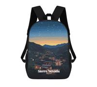 sinyumoney Sierra Nevada Night Sky Sacs À Dos 17 Pouces Pour Enfants, Sacs D'école Imprimés En 3D Pour Élèves Du Primaire Et Du Collège, Garçons Et Filles
