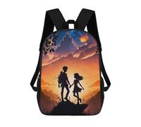 sinyumoney Silhouetted Journey at Sunset Sac À Dos Scolaire Imprimé En 3D Pour Garçons Et Filles, Sac À Dos Pour Ordinateur Portable Pour Enfants/étudiants/adultes 17inch