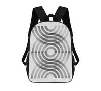 sinyumoney Silver Art Sacs À Dos Scolaires Pour Enfants, Sac D'école Imprimé En 3D Pour Garçons, Élèves Du Primaire Et Du Collège 17inch