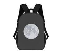 sinyumoney Silver Moon Sac À Dos Scolaire Pour Enfants Imprimé En 3D, Idéal Pour Les Voyages Et Les Livres 17inch