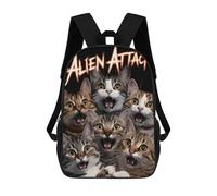 sinyumoney Six Cat Funny Sacs À Dos Pour Enfants, Sac D'école Imprimé En 3D, Cartable Pour Enfants, Sac De Voyage, Sac À Dos Garçon Fille, Sac D'école Pour Enfants 17inch