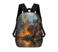 sinyumoney Skeleton by The Fire Sac À Dos Enfant, Cartable Pour Garçons Et Adolescents, Sac À Dos De Voyage, Sac À Dos Scolaire, Sac À Livres 17inch