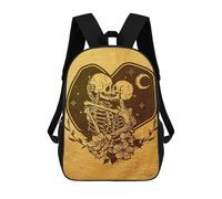 sinyumoney Skeleton Lovers Sacs À Dos Imprimés En 3D Pour Enfants, Sacs D'école Tendance Pour Garçons, Sacs De Voyage, Sacs Scolaires Pour Élèves Du Primaire 17inch