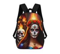 sinyumoney Skull 53 Sacs À Dos Scolaires Pour Enfants, Sac D'école Imprimé En 3D Pour Garçons, Élèves Du Primaire Et Du Collège 17inch